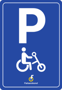 Prototype parkeerbord aangepaste fiets